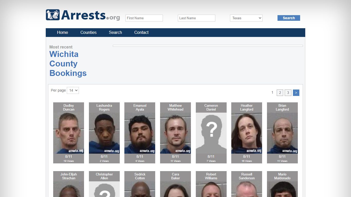 Wichita County Arrests and Inmate Search